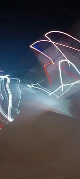 Cyber programming concept in blue theme for presentation abstract background Stock Photos