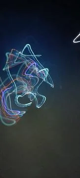 Cyber programming concept in blue theme for presentation abstract background Foto stock