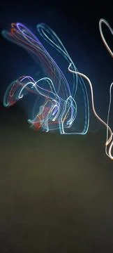 Cyber programming concept in blue theme for presentation abstract background Stock Photos