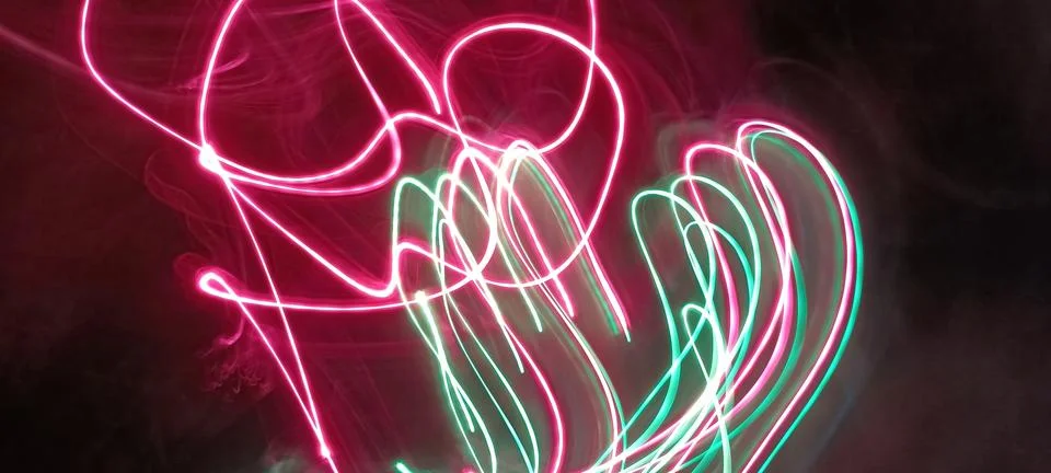 Cyber programming concept in blue theme for presentation abstract background Stock Photos