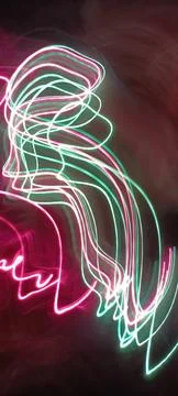 Cyber programming concept in blue theme for presentation abstract background Stock Photos