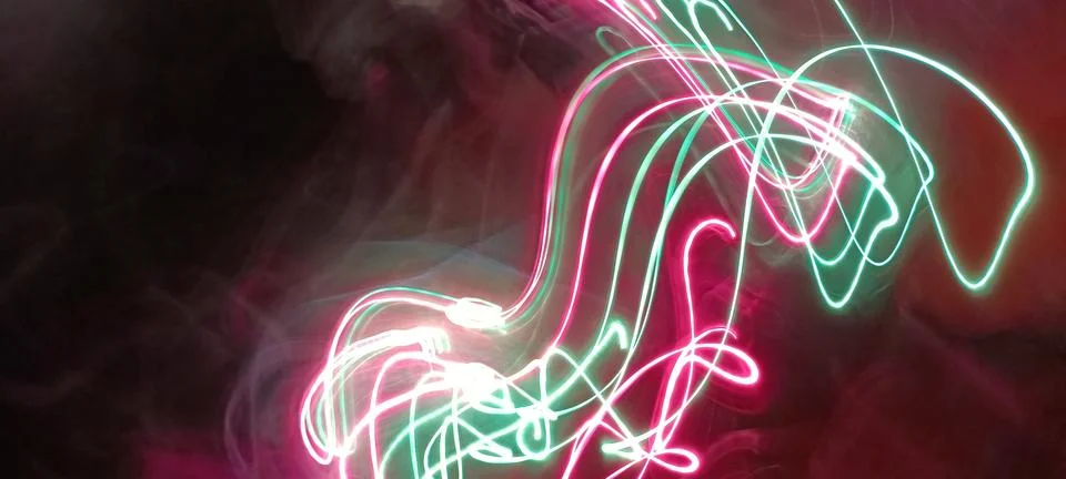 Cyber programming concept in blue theme for presentation abstract background Stock Photos