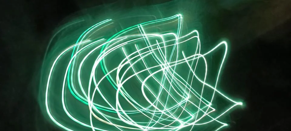 Cyber programming concept in blue theme for presentation abstract background Stock Photos