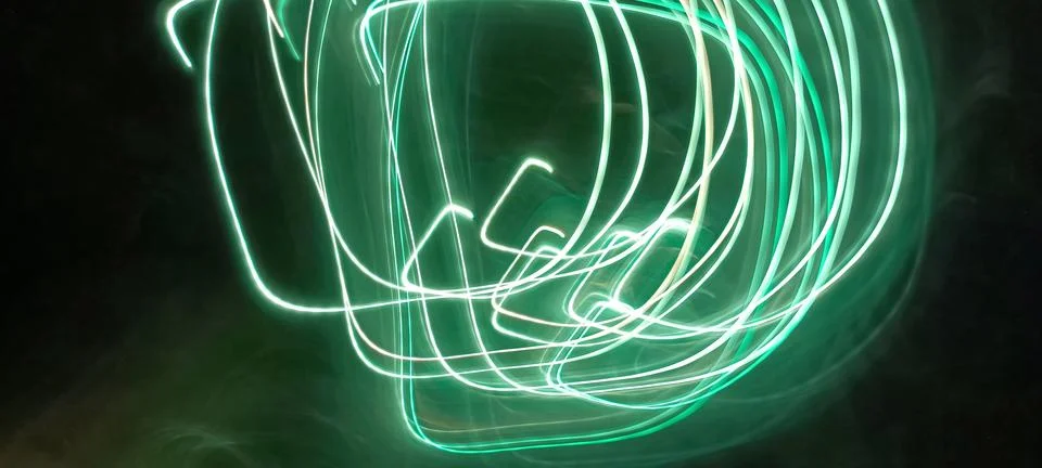 Cyber programming concept in blue theme for presentation abstract background Stock Photos