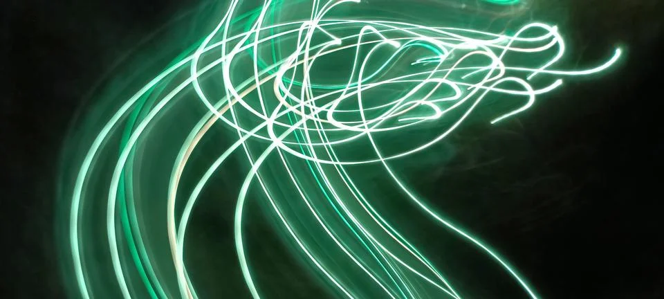 Cyber programming concept in blue theme for presentation abstract background Stock Photos