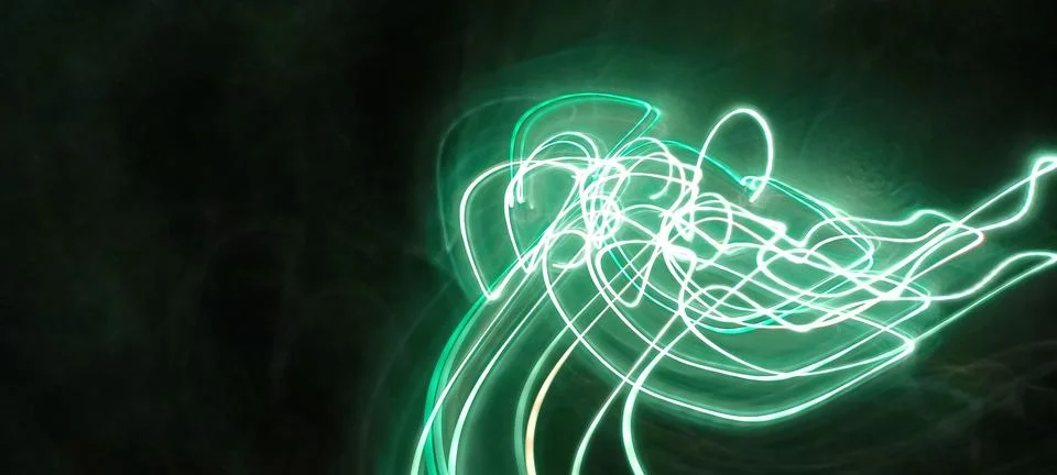 Cyber programming concept in blue theme for presentation abstract background Stock Photos