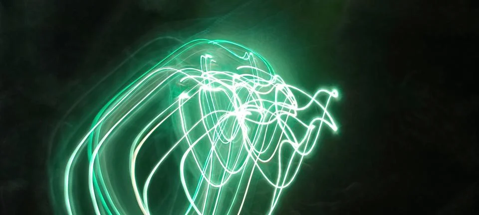 Cyber programming concept in blue theme for presentation abstract background Stock Photos