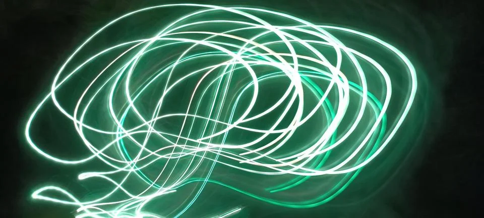 Cyber programming concept in blue theme for presentation abstract background Stock Photos