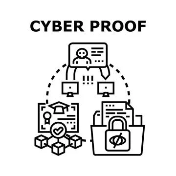 Cyber proofing digital identity and data security Stock Illustration