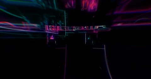 Cyber Punk Glitch FX. Glitch Background. Transition. Overlay Vídeo Stock 124489841
