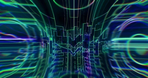 Cyber Punk Glitch FX. Glitch Background. Transition. Overlay 스톡 동영상 124492172