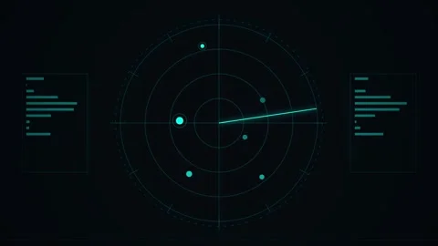Cyber Radar Interface Showing Hot Deal Promotion Stock Footage 345514550