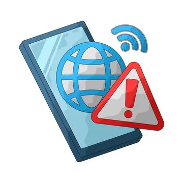 Cyber risk illustration Illustrazione stock