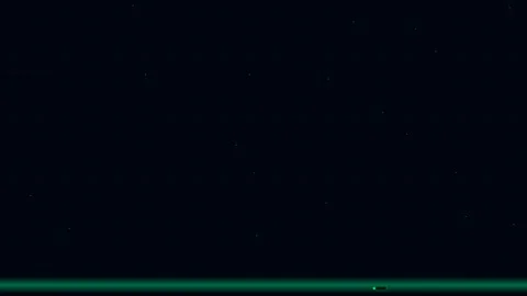 Cyber Scan - Glowing Green Line in Dark Space, Aerial View, Minimalist Style Stock Footage 340364766