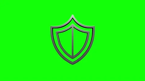 Cyber security 3D gold icon with shield and check mark. Security concept. Motion Vídeos de archivo 153831283
