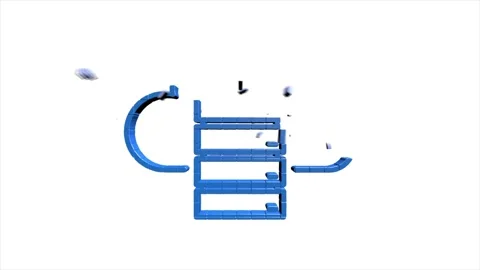 Cyber security 3D pixel icon with shield and check mark. Security concept Stock Footage 153872092