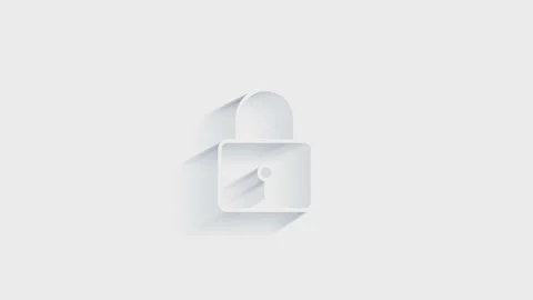 Cyber security 3D shadow icon with shield and check mark. Security concept Stockbeeldmateriaal 153794297