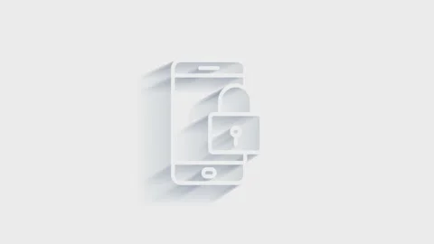 Cyber security 3D shadow icon with shield and check mark. Security concept Видео 153796563