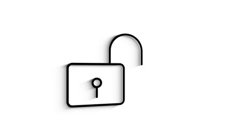 Cyber security 3D shadow icon with shield and check mark. Security concept Stockbeeldmateriaal 153810512