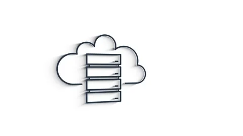 Cyber security 3D shadow icon with shield and check mark. Security concept Видео 153819852
