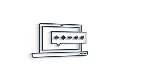 Cyber security 3D shadow icon with shield and check mark. Security concept Vidéo 153821211
