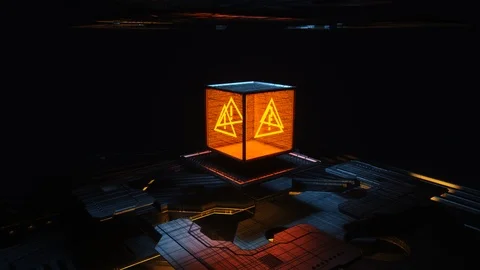 Cyber Security Alert Stock Footage 101244572