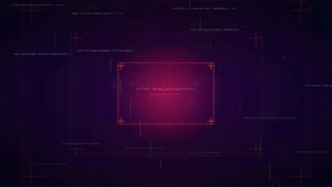 Cyber Security Alert System with Hacking Code and Futuristic Digital Interface 動画素材 341068581