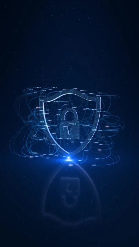 Cyber Security and AI Artificial Intelligence for Data Protection and Privacy fi Stock Footage 341899580
