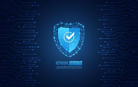 Cyber security and data privacy protection vector illustration. Stock Illustration