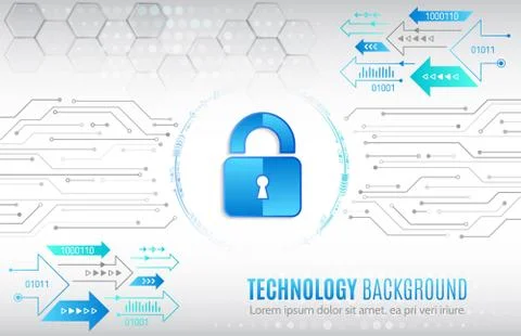 Cyber security and data privacy protection vector illustration. Internet secu イラスト素材