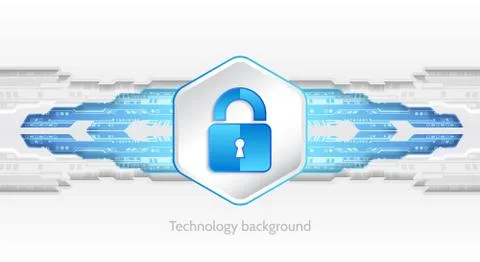 Cyber security and data privacy protection vector illustration. Internet secu Stock Illustration