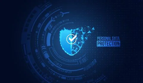 Cyber security and data privacy protection vector illustration. Internet secu イラスト素材