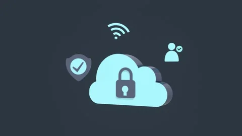 Cyber Security And Data Protection On Internet Animation. Stock Footage 293181685