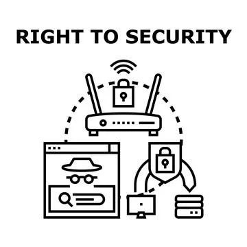 Cyber security and data protection concept illustration イラスト素材