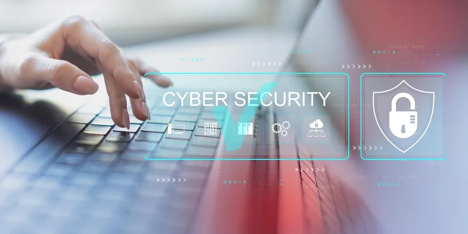 Cyber Security and Data Protection Strategies in Digital Business Environment Stock Photos