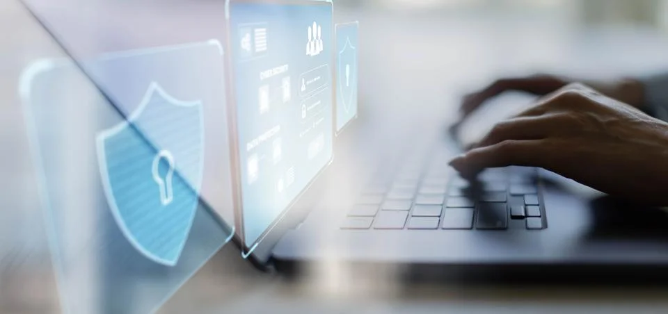 Cyber security and Data Protection for Online Login Systems Fotos de archivo
