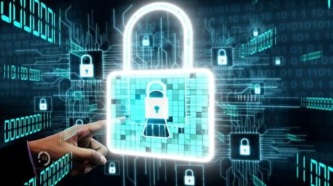 Cyber Security and Digital Data Protection conceptual Stock Photos