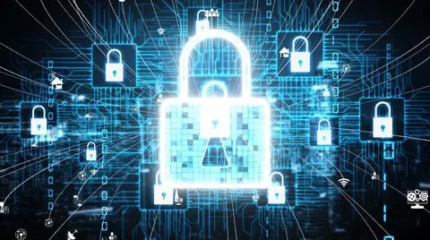 Cyber Security and Digital Data Protection conceptual Stock Photos
