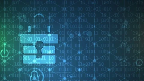 Cyber security and information or network protection. Stock Footage 78506684