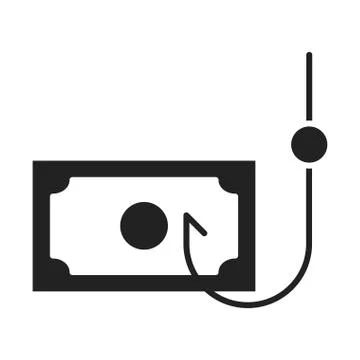 Cyber security and information or network protection money phishing attack イラスト素材