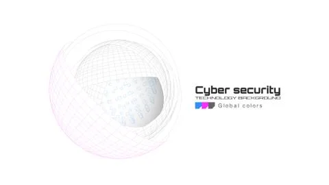 Cyber security and information protection. Protect mechanism, system privacy 스톡 일러스트