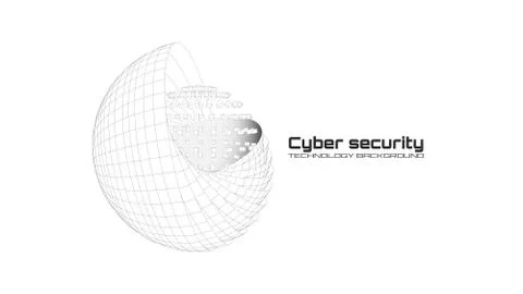 Cyber security and information protection. Protect mechanism, system privacy Stock Illustration
