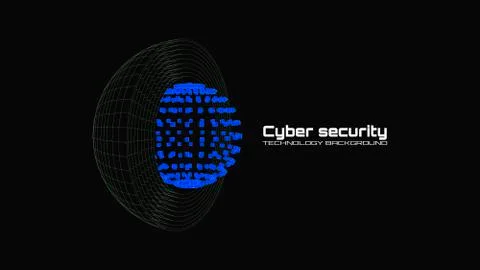 Cyber security and information protection. Protect mechanism, system privacy Stock Illustration