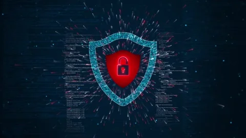 Cyber security attacks. threats system screen. hacking progress alert. malware Stock Footage 311677502