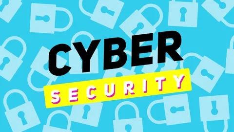 Cyber security background animation. Technology of data protection Stock Footage 286825937