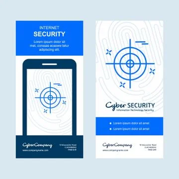 Cyber security banner design vector Stock Illustration
