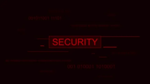 Cyber security binary code 01 protecting against cyber threats Stock Footage 304368361