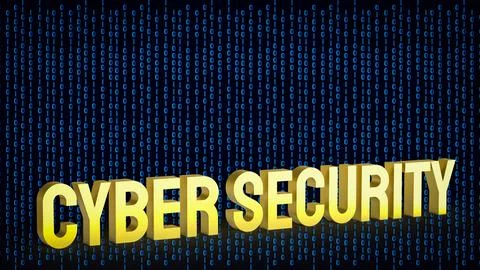 Cyber Security Binary Code Background 3d render. イラスト素材
