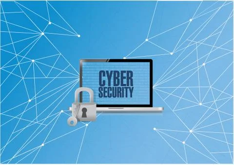 Cyber security binary computer イラスト素材