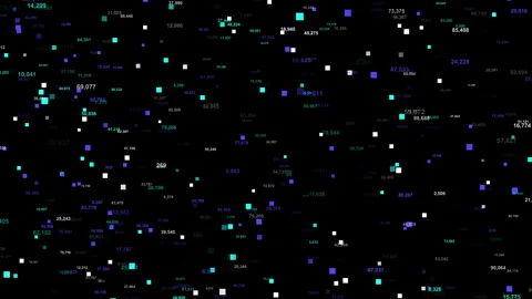 Cyber Security Binary Digits Tunnel Animation Stock Footage 339555280